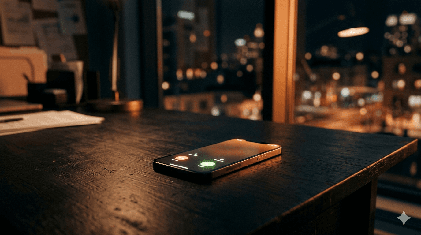 Ai voice callback — phone ringing on desk